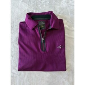 Greg Norman Mens Short Sleeve Purple Golf Polo Shirt Size S RapiVent